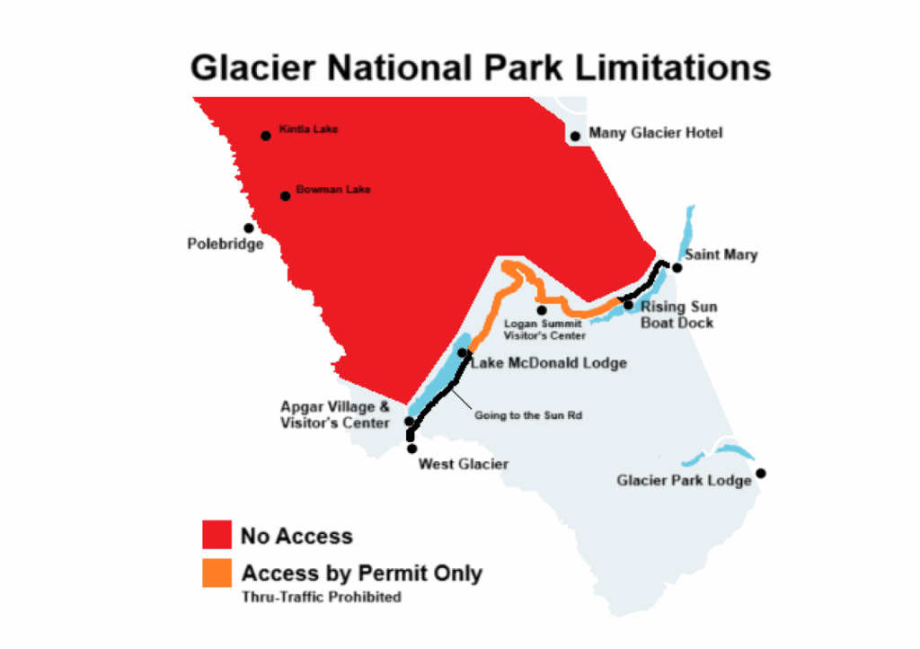 Glacier National Park Driving Limitations