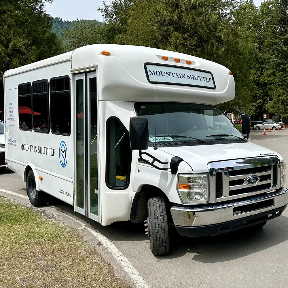 Wedding Shuttle Bus At Glacier National Park